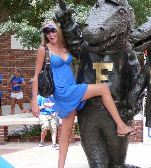 Hot Florida chick with Gator